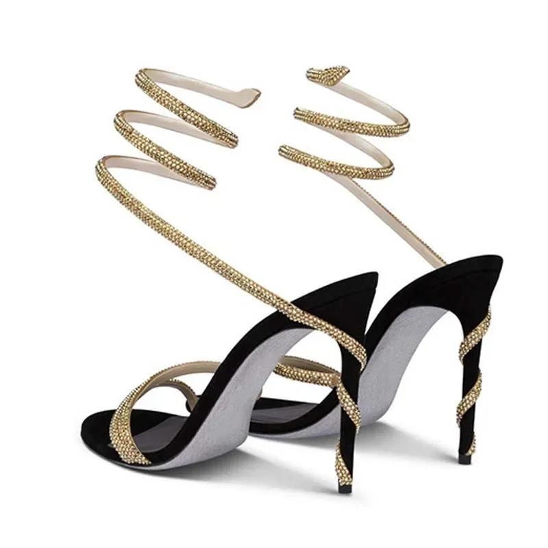 Platform Mule Heel - Eilyken-女性用クリスタルスチレットハイヒール,ストリートスタイルのサンダル,セクシーなオープントゥ,結婚披露宴,ウエディング,アンクルストラップ,ファッション