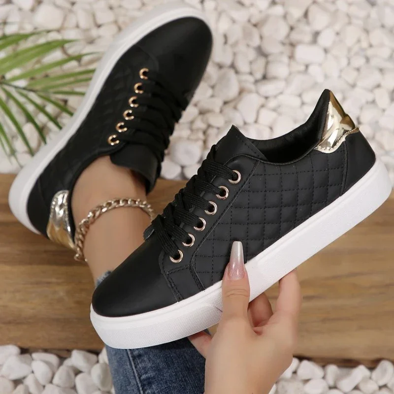 Women Shoes Jd - サイズ35-41 2024年 女性用 ホワイトスニーカー 春秋 レディースファッション