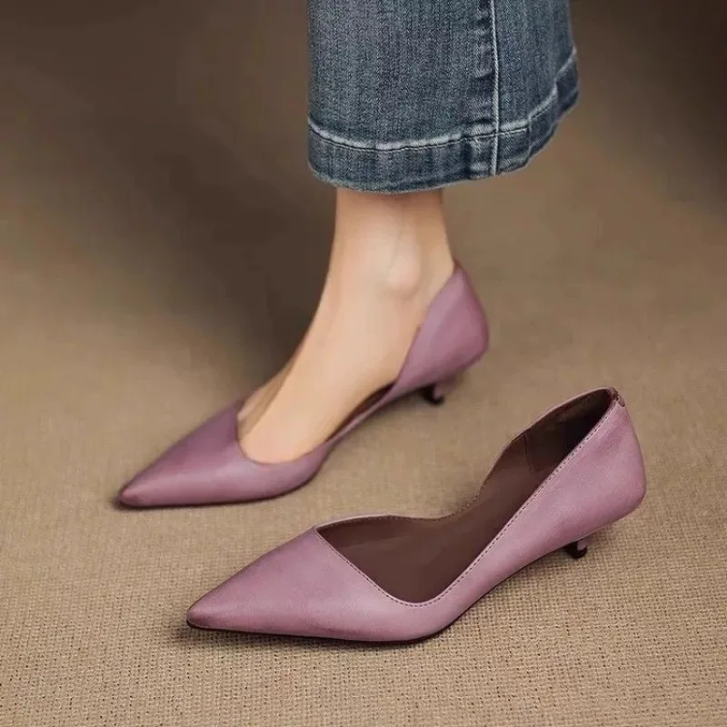 Platform Mule Heel - レディース ポインテッドトゥ スティレットヒール ファッション 多用途 セクシー