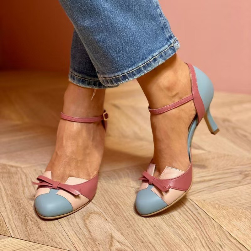 2026年新作サマースティレットサンダル ラウンドトゥ スプ - Platform Mule Heel のレビューと価格