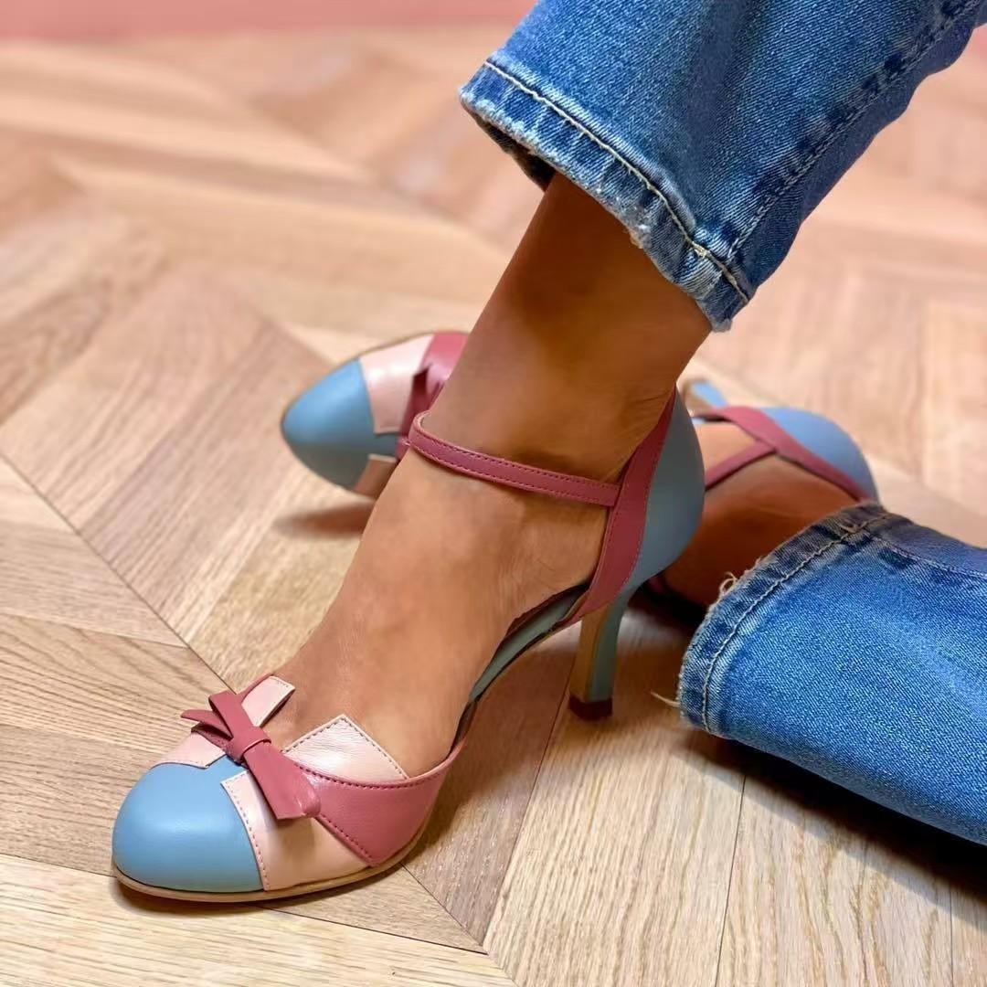 2026年新作サマースティレットサンダル ラウンドトゥ スプ - Platform Mule Heel のレビューと価格