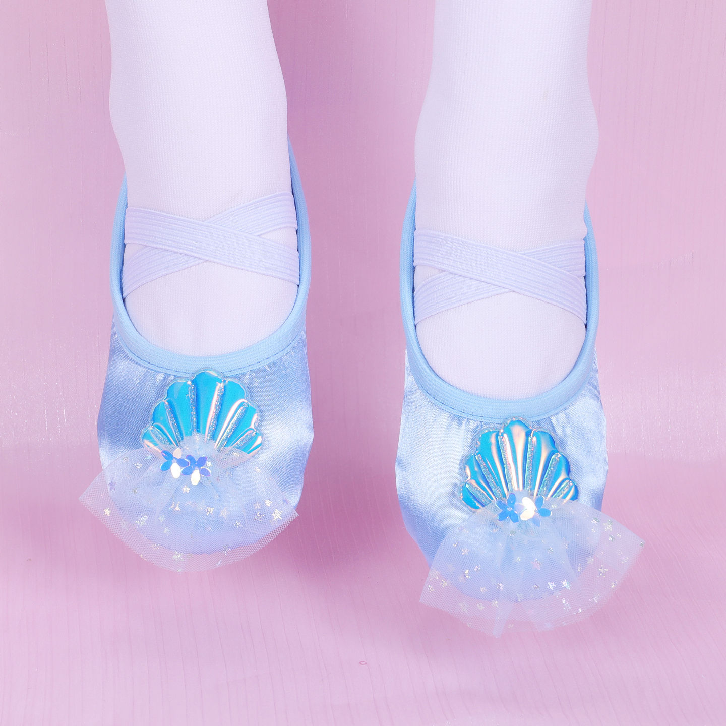 子供用キュートな光沢のあるシェルメッシュソフトソールバレリー - Women'S Xc Shoes のレビューと価格