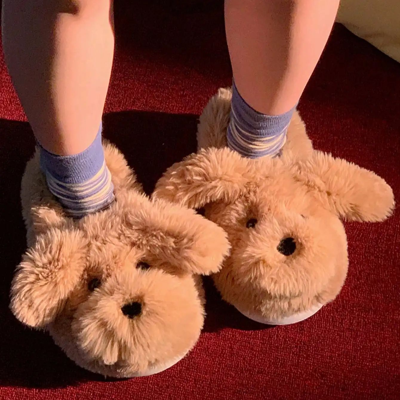 女性用ハウスファースリッパ カジュアル キュート ラブリー子 - Women Shoes Winter のレビューと価格