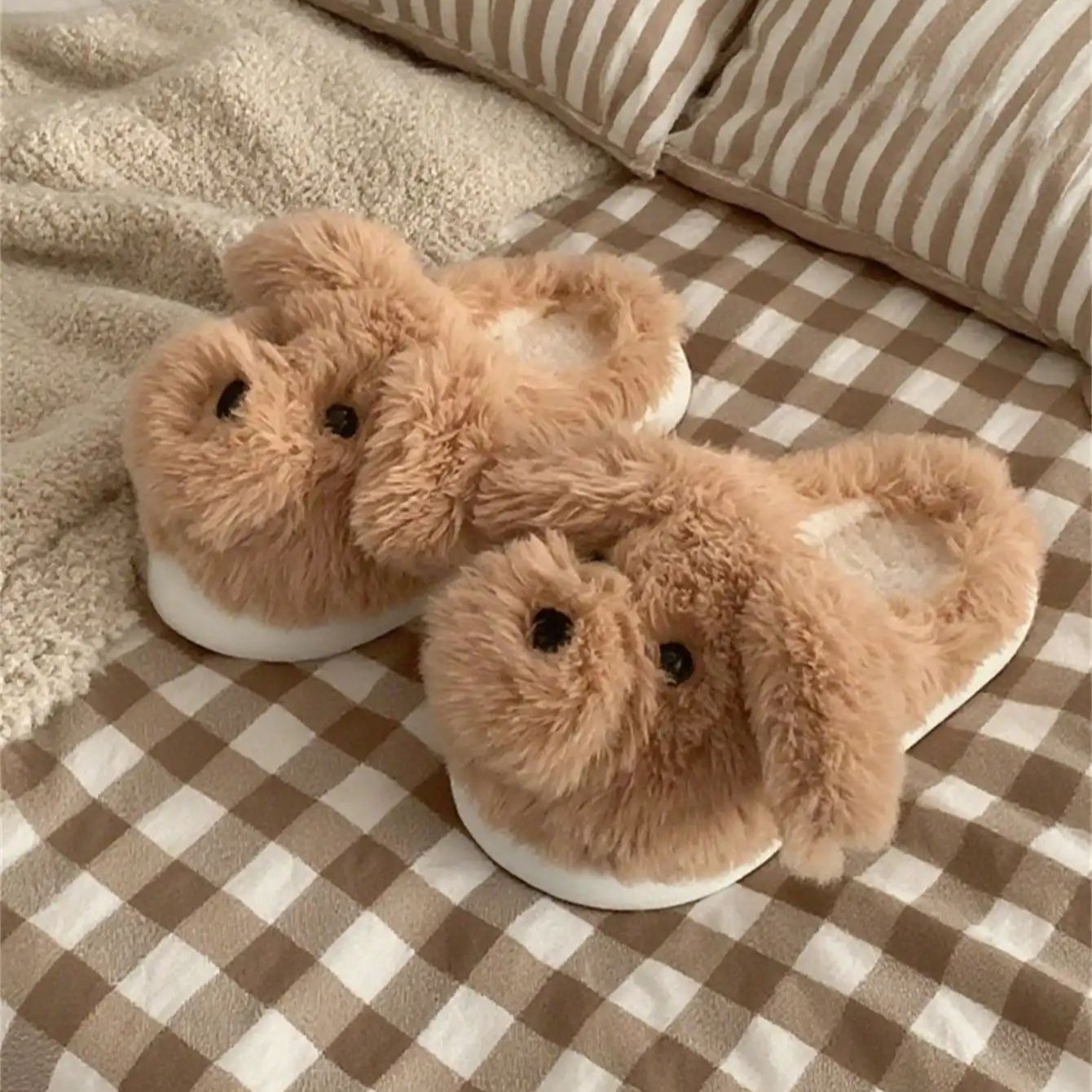 女性用ハウスファースリッパ カジュアル キュート ラブリー子 - Women Shoes Winter のレビューと価格