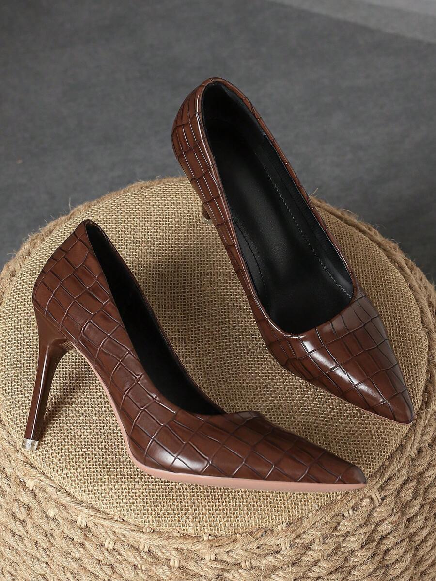 女性のハイヒールの靴ポインテッドトゥエレガントなネイビーブル - Women'S Shoes Navy Blue のレビューと価格