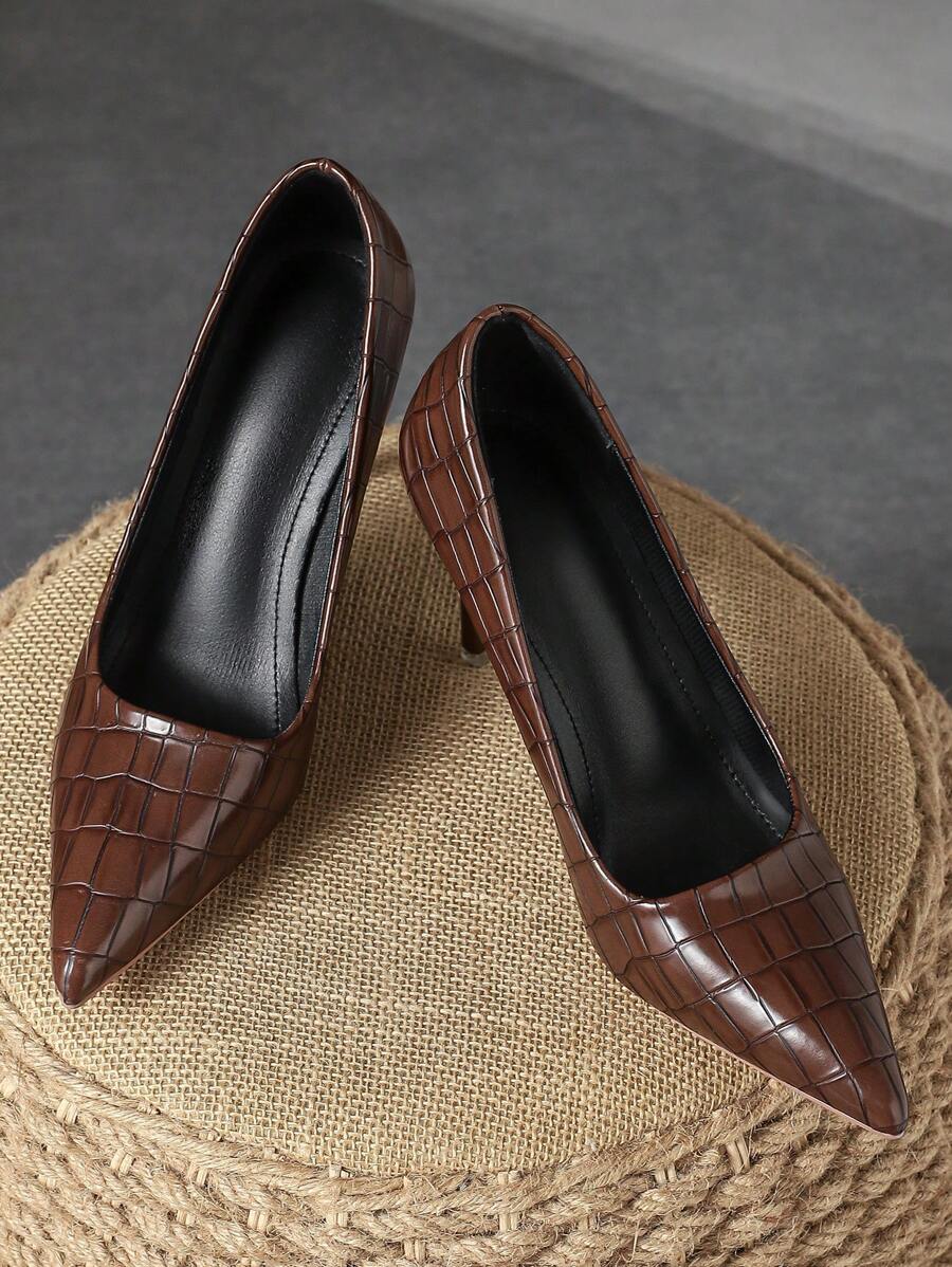 女性のハイヒールの靴ポインテッドトゥエレガントなネイビーブル - Women'S Shoes Navy Blue のレビューと価格