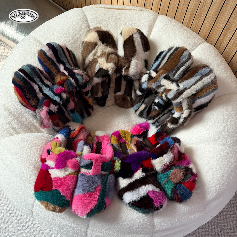 ニューガールラグジュアリーミンクファースリッパ レディースサ - Women Shoes Winter のレビューと価格