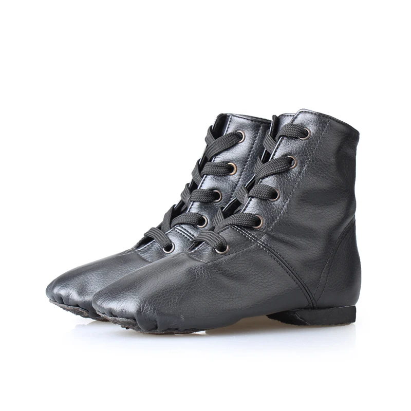 Pu レザージャズブーツ男性女性ダンスシューズソフトアウトソ - Women'S Xc Shoes のレビューと価格