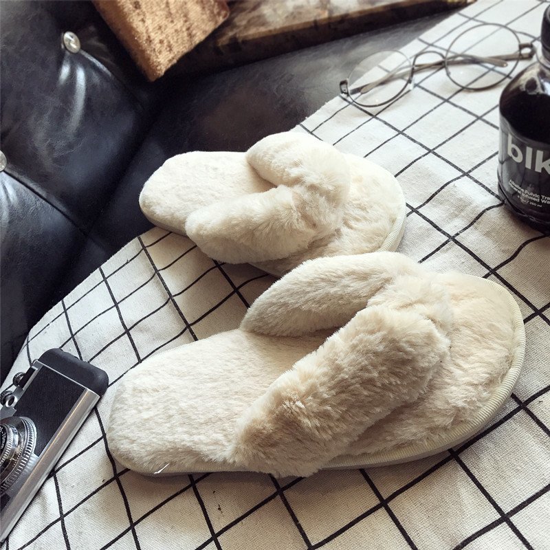 クロスウォームふわふわファー スリッパ レディース 軽量 フ - Women Shoes Winter のレビューと価格