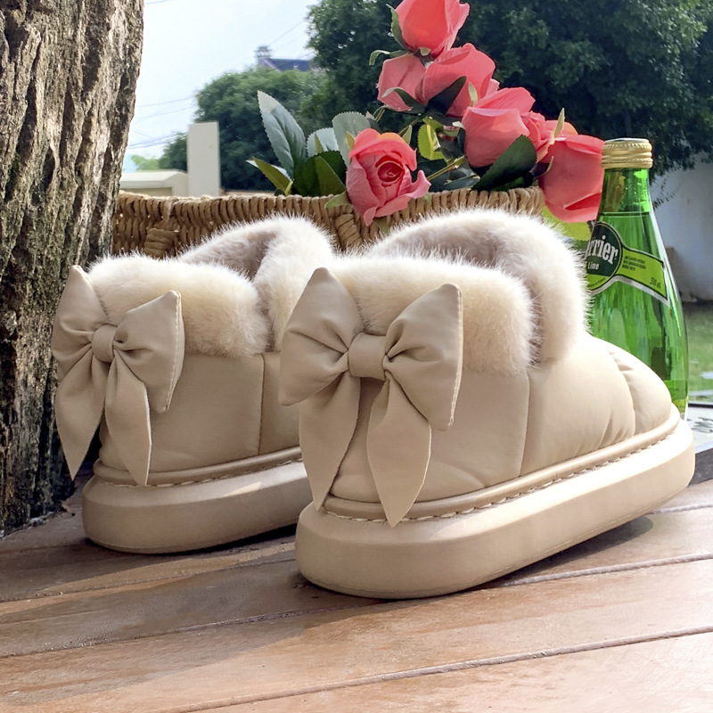 2025年新作 冬用プラッシュスリッパ レディース - クロ - Women Shoes Winter のレビューと価格