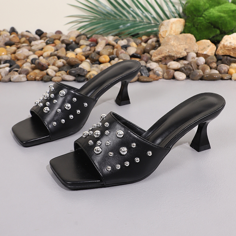 パンクリベット装飾ハイヒールサンダル レディース 2026  - Women'S Shoes Y2K のレビューと価格