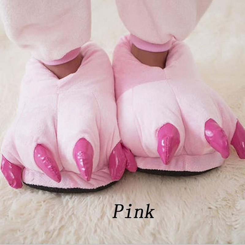 冬用暖かいソフト室内スリッパ、男女兼用、面白い動物の足型、ク - Women Shoes Winter のレビューと価格