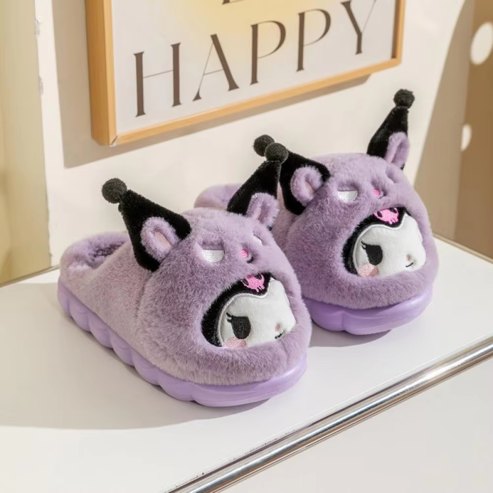 漫画風女性用ぬいぐるみスリッパ 暖かい新作シナモロール ポム - Women Shoes Winter のレビューと価格