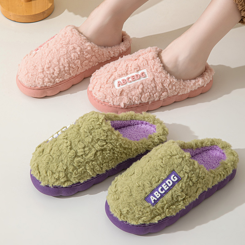 トレンド冬用カップル室内用滑り止め付きメンズ・レディース兼用 - Women Shoes Winter のレビューと価格