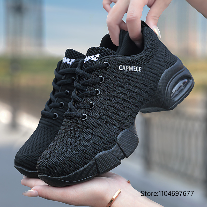 女性の通気性メッシュダンススニーカーシューズ軽量クッションヒ - Women'S Zumba Shoes のレビューと価格
