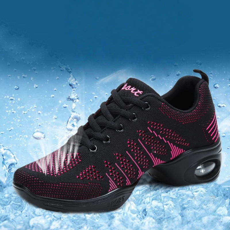 女性用通気性メッシュダンススニーカー、軽量ジャズヒップホップ - Women'S Zumba Shoes のレビューと価格