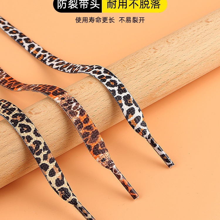 1 ペア最新のクラシックなヒョウ柄の靴ひも、女性、女の子、男 - Women Shoes Kinds のレビューと価格