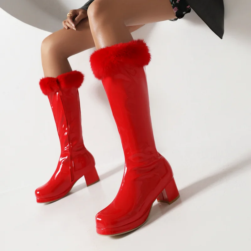 2025 甘いスタイルウサギの毛皮キャンディー 6 種類の色 - Women Shoes Kinds のレビューと価格