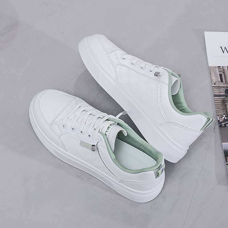 秋の厚底スニーカー ホワイト トレーニングシューズ レディー - Women Shoes Name のレビューと価格